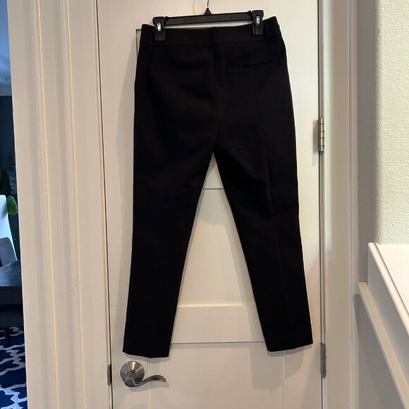 LOFT Marisa Skinny Ankle Pants stretch trousers in BLACK - Picture 3 of 7